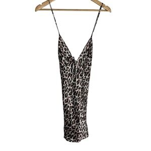Victoria’s Secret Silk 2011 cheetah leopard animal print slip nighty size M